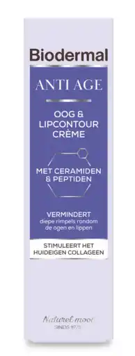 De Online Drogist Biodermal Anti Age Oog & Lipcontour Crème aanbieding