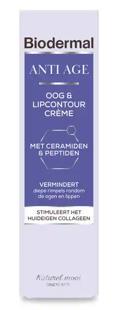 De Online Drogist Biodermal Anti Age Oog & Lipcontour Crème aanbieding