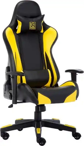 Bol.com GAME HERO Finisher W3 Gaming Stoel - Gaming Chair - Gamestoel Geel aanbieding