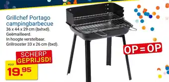 Kluswijs Grillchef portago campingbarbecue aanbieding