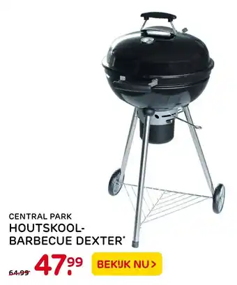 Praxis Central Park Houtskoolbarbecue Dexter* aanbieding