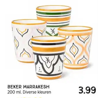 Xenos Beker marrakesh 200ml aanbieding