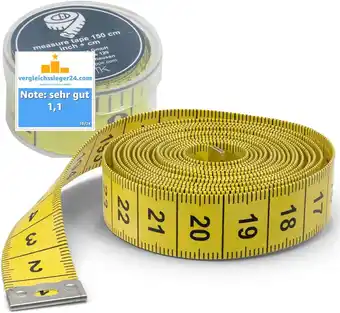 Amazon TK Gruppe Timo Klingler 2 in 1 - meetlint CM + INCH kleermakers meetlint 150 cm in opbergdoos aanbieding