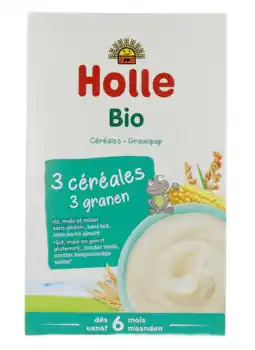 De Online Drogist Holle Volkoren Graanpap 3 -Granen Bio aanbieding