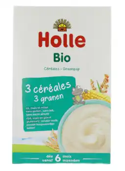 De Online Drogist Holle Volkoren Graanpap 3 -Granen Bio aanbieding