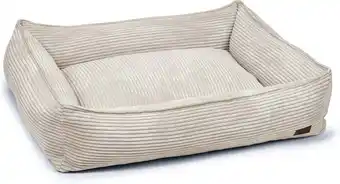 Intratuin Designed by Lotte hondenmand Ribbed grijs 95 x 80 x 25 cm aanbieding