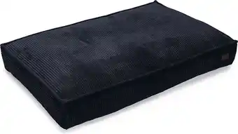 Intratuin Designed by Lotte hondenkussen Ribbed antraciet 120 x 80 x 15 cm aanbieding
