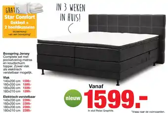 Budget Home Store Boxspring jersey aanbieding