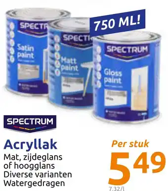 Action Acryllak 750ml aanbieding