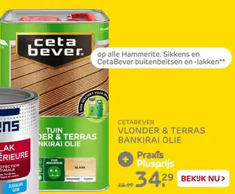 Praxis Cetabever Vlonder & Terras Bankirai olie aanbieding