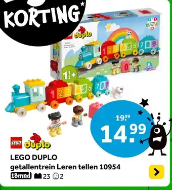 Intertoys LEGO DUPLO getallentrein Leren tellen 10954 aanbieding
