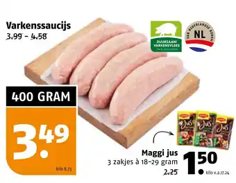 Poiesz Varkenssaucijs aanbieding