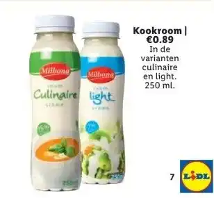 Lidl Kookroom aanbieding