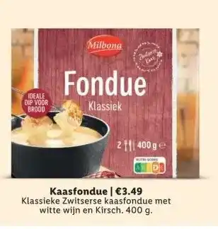 Lidl Kaasfondue aanbieding