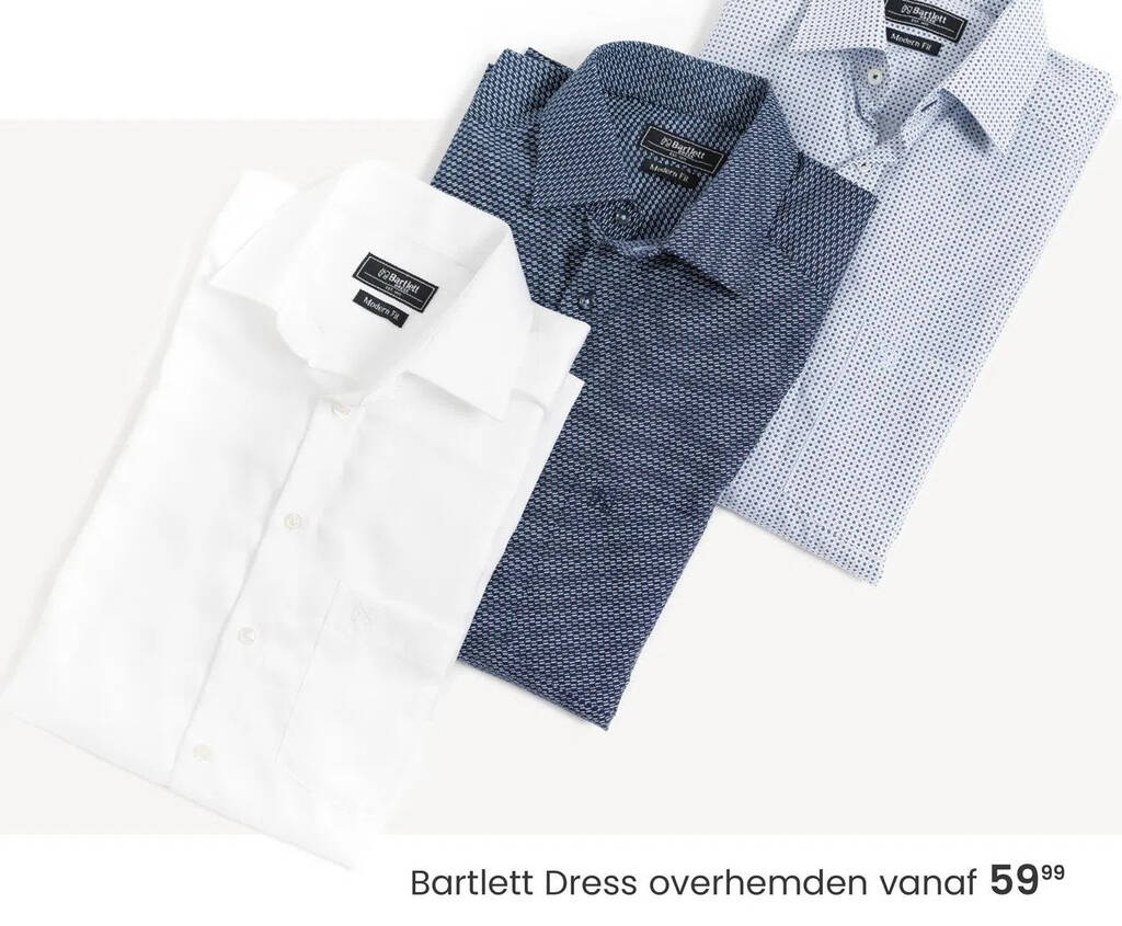 Bartlett Dress overhemden aanbieding bij Van Dal Mannenmode