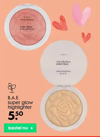 HEMA B.a.e. super glow highlighter aanbieding