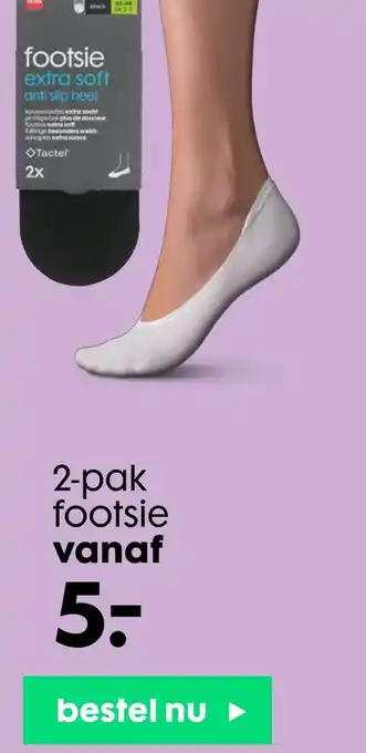 HEMA 2-pak footsie aanbieding