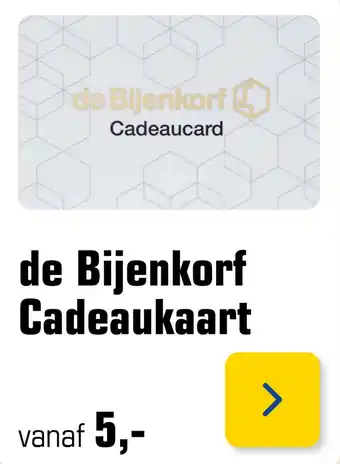 Primera de Bijenkorf cadeaukaart aanbieding