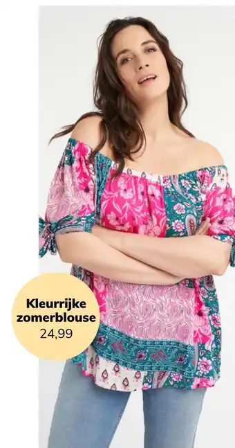 MS Mode Kleurrijke zomerblouse aanbieding