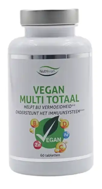 De Online Drogist Nutrivian Vegan Multi Totaal Tabletten aanbieding