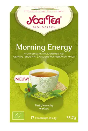 De Online Drogist Yogi Tea Morning Energy Thee aanbieding