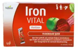 De Online Drogist Hubner Iron Vital F Vloeibaar Ijzer Sachet aanbieding