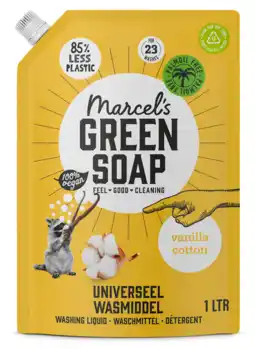 De Online Drogist Marcels Green Soap Vanilla Cotton Universeel Wasmiddel Navulling aanbieding