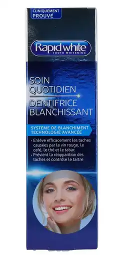 De Online Drogist Rapid White Daily Toothpaste aanbieding