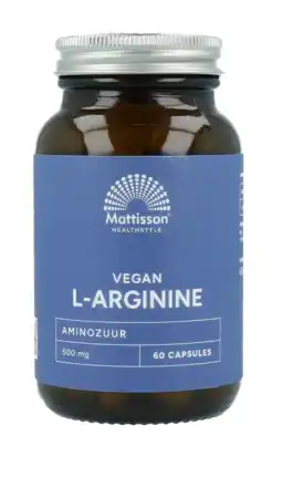 De Online Drogist Mattisson HealthStyle L-Arginine 500mg Capsules aanbieding
