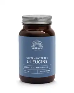 De Online Drogist Mattisson HealthStyle Gefermenteerde L-Leucine 500mg Capsules aanbieding
