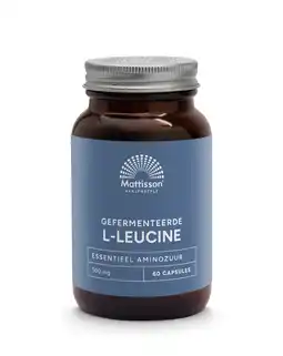 De Online Drogist Mattisson HealthStyle Gefermenteerde L-Leucine 500mg Capsules aanbieding
