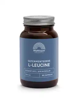 De Online Drogist Mattisson HealthStyle Gefermenteerde L-Leucine 500mg Capsules aanbieding