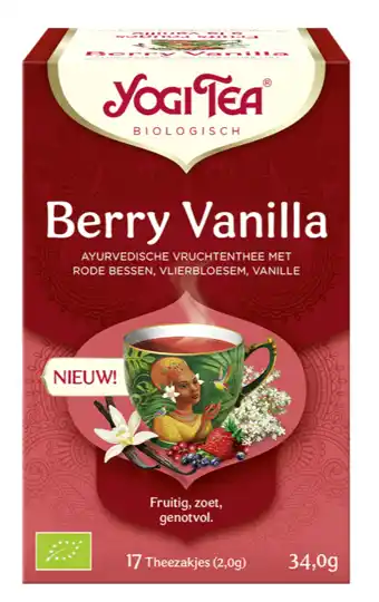 De Online Drogist Yogi Tea Berry Vanilla Thee aanbieding