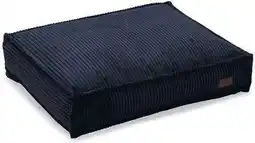 Intratuin Designed by Lotte hondenkussen Ribbed antraciet 70 x 55 x 15 cm aanbieding