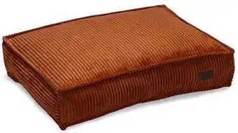 Intratuin Designed by Lotte hondenkussen Ribbed bruin 70 x 55 x 15 cm aanbieding