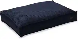 Intratuin Designed by Lotte hondenkussen Ribbed antraciet 100 x 70 x 15 cm aanbieding