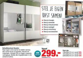 Budget Home Store Schuifdeurkast quadro aanbieding