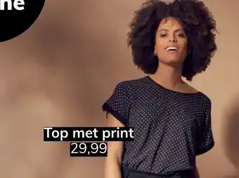 MS Mode Top met print aanbieding