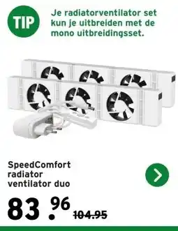 GAMMA SpeedComfort radiator ventilator duo aanbieding