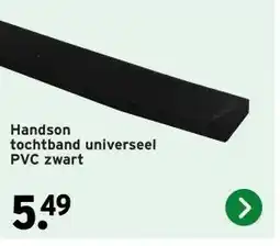 GAMMA Handson tochtband universeel PVC zwart 3 meter 2 stuks aanbieding