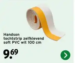 GAMMA Handson tochtstrip zelfklevend soft PVC wit aanbieding