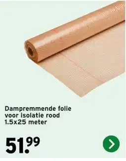 GAMMA Dampremmende folie voor isolatie rood aanbieding