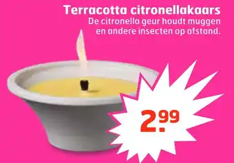 Trekpleister Terracotta citronellakaars aanbieding