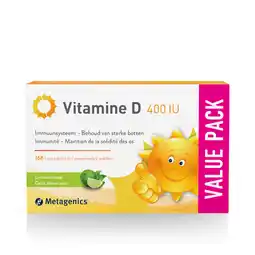 De Online Drogist Metagenics Vitamine D 400IU Limoen Kauwtabletten aanbieding