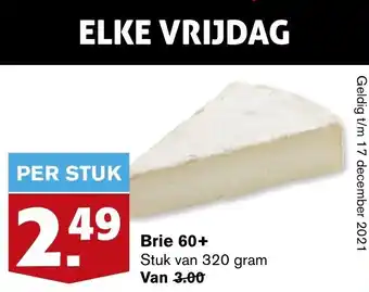 Hoogvliet Brie 60+ 320 gram aanbieding