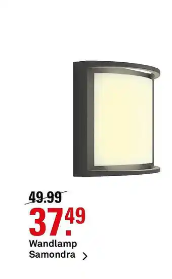 Karwei Wandlamp samondra aanbieding