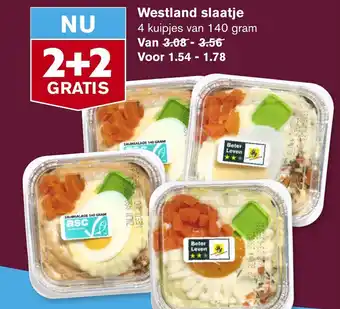 Hoogvliet Westland slaatje 140 gram aanbieding