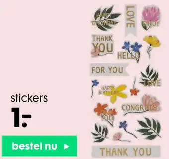 HEMA Stickers aanbieding