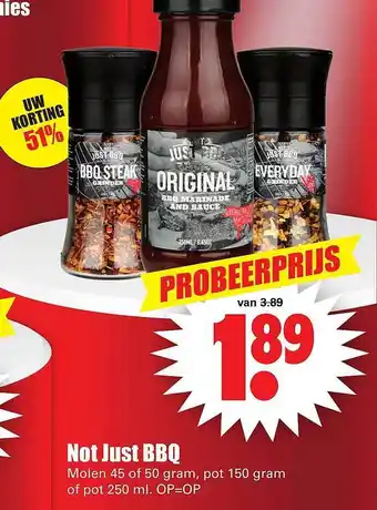 Dirk Not just bbq aanbieding