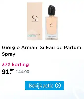 Plein.nl Giorgio armani si eau de parfum aanbieding